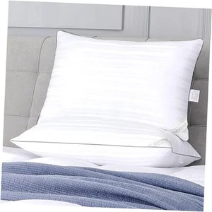Hotel Collection Bed Pillows for Sleeping, King Size Pillows 2 Pack, Down - Picture 1 of 7