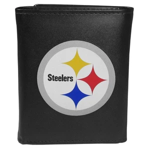 Pittsburgh Steelers Tri-fold Wallet Large Logo w/ Gift Box - Picture 1 of 3