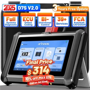 XTOOL D7S V2.0 Car Bidirectional Scanner Full System Diagnostic Key Programmer - Picture 1 of 17