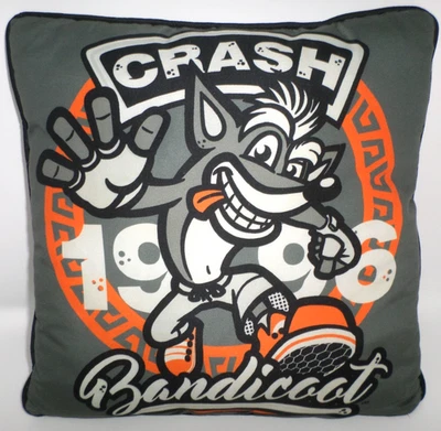 Crash Bandicoot Pillow 15" x 15" Multicolor 2019 Activision - Image 1 of 3