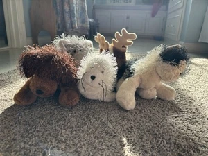 Ganz Webkins Lot Of 5(seal, Cat, Elephant, Dog And Moose) - Picture 1 of 6