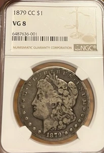 1879-CC NGC VG 8 Morgan Silver Dollar - Bild 1 von 4