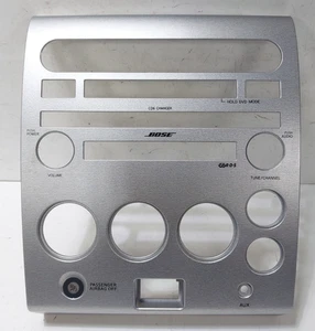 2004-2007 Armada LE Dash NAV Radio Climate Control Bezel Trim Brushed Metal Bose - Picture 1 of 9