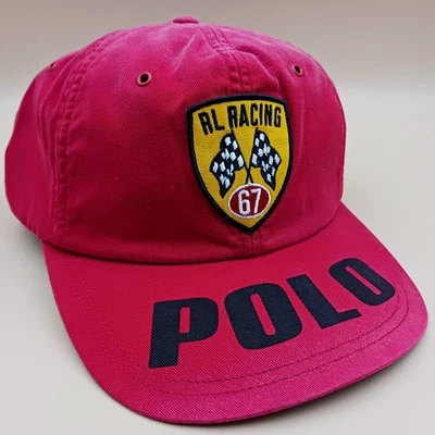 Polo Ralph Lauren Racing Vintage Logo Cotton Twill Baseball Cap – Red, Pre-Owned - Image 1 of 4