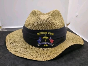 Sombrero de paja vintage original 1991 Ryder Cup Kiawah Island Golf War By The Shore - Imagen 1 de 11