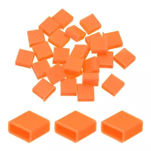 25pcs USB Type A Port Plugs Covers Caps Anti Dust for USB Male End, Orange - Zdjęcie 1 z 7