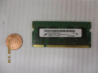 New, Open Box, Micron Tech, MT4HTF6464HZ-667H1, 512MB RAM - Image 1 of 2