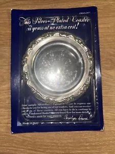 Readers Digest esclusivo sottobicchiere placcato argento timbrato nuovo sigillato 1988 vintage - Foto 1 di 6