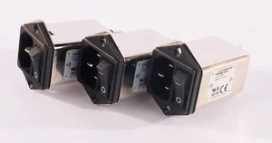 (Lot of 3) Schaffner Power Entry Module FN9266B-10-06 10A 250V Filtered Switched - Picture 1 of 4