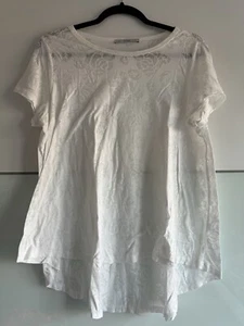 George Women’s White Floral Tshirt - Picture 1 of 8