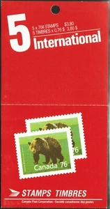 Vida silvestre Canadá sc#1178b - Mamíferos: oso pardo, folleto Bk105c, como nuevo-NH - Imagen 1 de 2