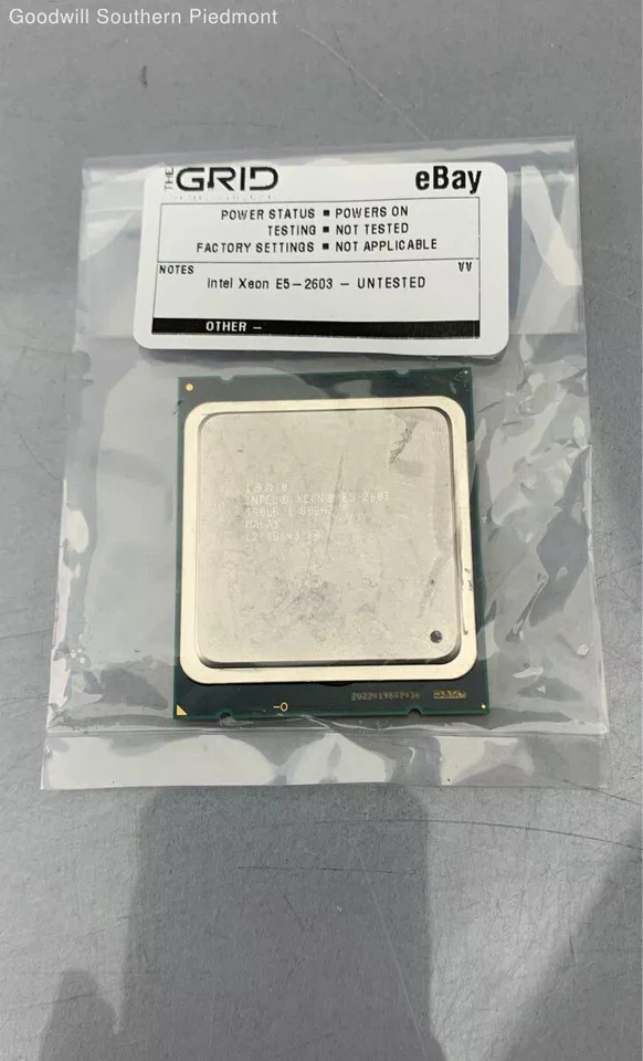 Intel Xeon E5-2603 Quad Core 1.80GHz LGA 2011 Processor CPU - Image 1 of 2
