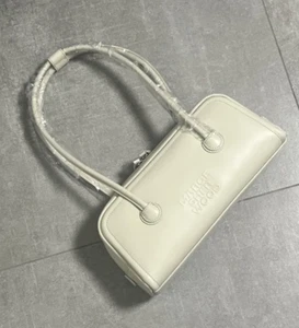 Marge Sherwood SOFT BAGUETTE Cream Plain Leather Shoulder Bag Purse - Picture 1 of 1