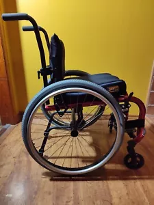Pediatric Wheelchair Ki-Mobility RogueXP 13X14 Rigid RED 22" Custom Sport Wheels - Picture 1 of 15