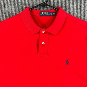 Polo Ralph Lauren Shirt Mens XL Extra Large Red Short Sleeve Golf Casual Outdoor - Picture 1 of 11