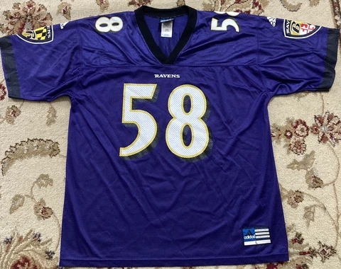 adidas Baltimore ravens  #58 Boul Ware NFL football jersey adult Large Cover