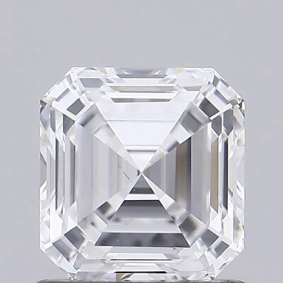 1 CT Asscher Lab Grown Diamond Ring | IGI Certified Gift for Her - Image 1 of 2