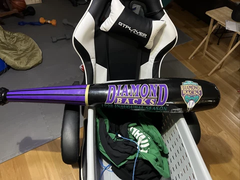 Diamondbacks Memorabilia Inaugural Dbacks 1998 Inflatable Blow Up Bat Man Cave Cover