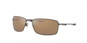 Oakley Square Wire POLARIZED Sunglasses OO4075-06 Tungsten W/ Tungsten Iridium - Picture 1 of 5