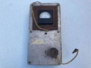 Vintage Burlington Analog 0-200 mA DC Amperes Amp Meter Tester naf1128-4   AS IS - Picture 1 of 10