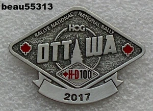 ⭐2017 HARLEY DAVIDSON HOG "NATIONAL RALLY" OTTAWA ONTARIO CANADA WESTE PIN - Bild 1 von 1