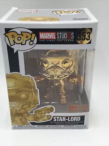 Figura Vinilo Funko Pop Star-Lord Cromo Dorado Marvel Studios #353 Exclusiva Caja - Imagen 1 de 10