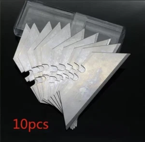 10pcs 0.6mm Trapezoid Blades Utility Replacement Blade Fit For Stanley Knife - Picture 1 of 9