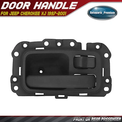 Front or Rear RH Passenger Black Interior Door Handle for Jeep Cherokee XJ 97-01 - Image 1 of 4