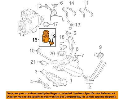 Used Fuel Pump fits: 2003 Volkswagen Beetle Pump Assembly diesel Grade A Foto 1 de 3