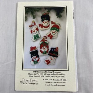 r925 Snowman Stocking Ornaments by River Town Warehouse LLC - Picture 1 of 4