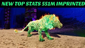 ARK Survival Ascended PvE PC/XBOX/PS5 Top Stats Pyromane (lion) Imprinted 551m - Picture 1 of 13