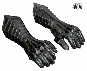 Nazgul Gauntlet's Steel Medieval Armor Lord of the Rings Lotr Gloves Replica New - Picture 1 of 8