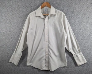 BROOKS BROTHERS Men's Striped Slim Fit French Cuff Dress Button Shirt 16.5 - Picture 1 of 13