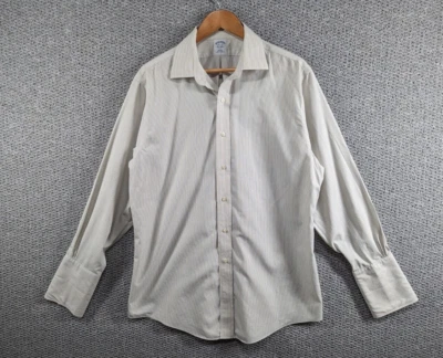 BROOKS BROTHERS Men's Striped Slim Fit French Cuff Dress Button Shirt 16.5 - Image 1 of 4