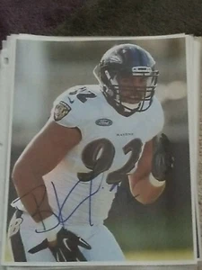 Bronson kaufusi signed 8x10 autographed photo picture baltimore ravens auto - Picture 1 of 1