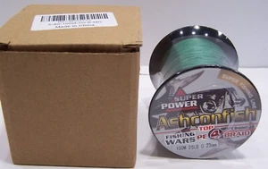 Ashconfish 100M PE Geflochtene Angelschnur 25LB Multifilament Faden MOOSGRÜN - Bild 1 von 2