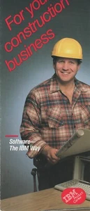 ITHistory (1985) IBM FOLLETO: Software para PC "Para su negocio de construcción" Q OF - Imagen 1 de 2