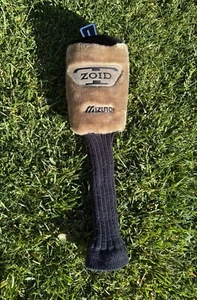 Mizuno Golf T-Zoid Plush Driver 1  Golf Club Head Cover Black & Tan - Picture 1 of 3