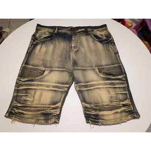 Arketype Herren blau säurewasch Denim Shorts Größe 48 - Bild 1 von 8