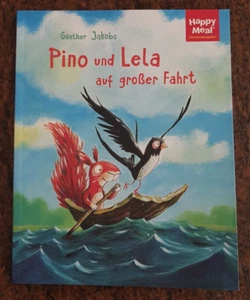 Pino und Lela auf großer Fahrt,  Mc Donalds Happy Meal Spielzeug Buch 2024 - Bild 1 von 2