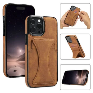 Card Wallet Holder Phone case For iPhone16 15 Pro Max 14 13 12 11 XR Shockproof - Picture 1 of 12