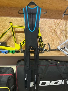 Culotte con tirantes LOOK [LM] MENT de invierno para hombre (negro-azul) - Imagen 1 de 8