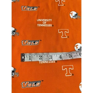 UT Vols Orange white Fabric sports Logo Sykel Ent cotton sewing quilting Tenn HY - Picture 1 of 4