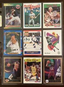 18 Card Lot of Baseball Basketball Hockey Cards Topps Skybox Fleer NBA Hoops - Picture 1 of 12