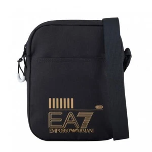 EA7 Mens Small Pouch Shoulder Bag (Black/Gold)