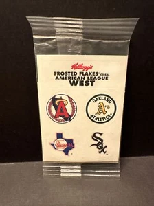 1992 Kellogg's Frosted Flakes Cereal American League WEST Insert Kellogg's - Picture 1 of 1