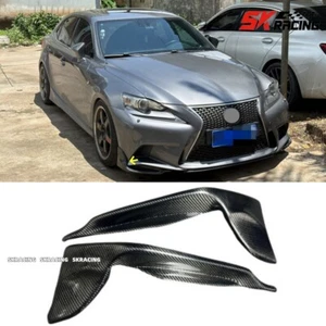 Carbon Fiber Front Bumper Diffuser Splitter For LEXUS IS250 IS300 IS350 F Sport - Picture 1 of 12
