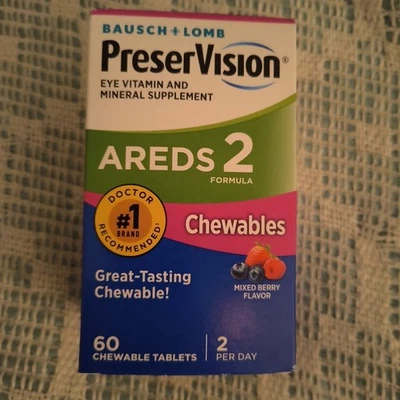 Bausch + Lomb PreserVision AREDS 2 masticables, 60 unidades Foto 1 de 4