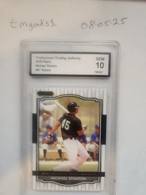 2008 Razor Signature Series - Giancarlo Stanton #97 (RC) - Image 1 of 2