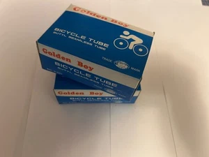 Vintage NOS Golden Boy Schlauch 2er Set, 12 1/2 x 2 1/4 Schrader Ventil - Bild 1 von 2